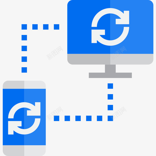 网络通信网络3扁平图标svg_新图网 https://ixintu.com 扁平 网络 通信网络3