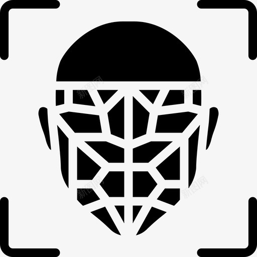 面部识别人工智能23填充图标svg_新图网 https://ixintu.com 人工智能23 填充 面部识别