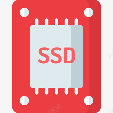 Ssd计算机组件平板图标图标
