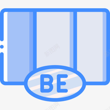 比利时国旗11蓝色图标图标