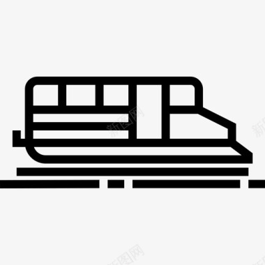火车运输48直线图标图标