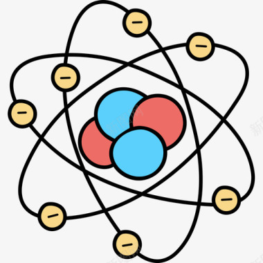 Atom返校58彩色图标图标