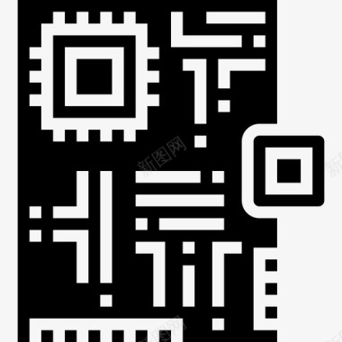 原型板机器人工程4字形图标图标