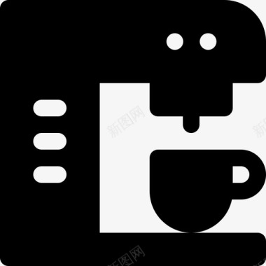 咖啡机饮料5加满图标图标