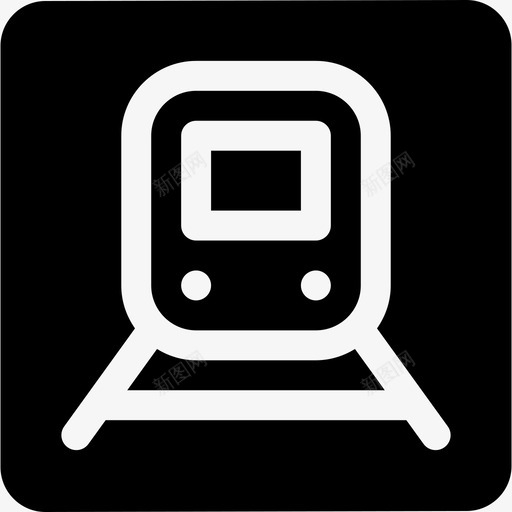 列车信号和禁令2已填充图标svg_新图网 https://ixintu.com 信号和禁令2 列车 已填充