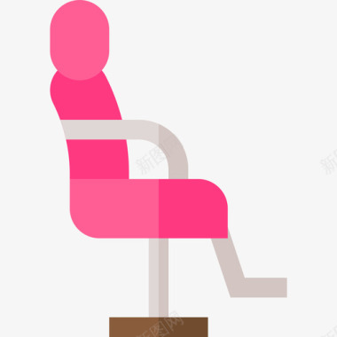 美容椅化妆品7扁平图标图标