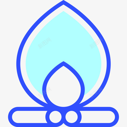 篝火冬季29线性颜色图标svg_新图网 https://ixintu.com 冬季29 篝火 线性颜色