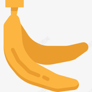 香蕉健康10扁平图标图标