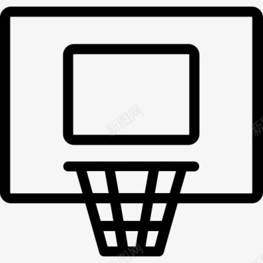 篮球运动65直线型图标图标