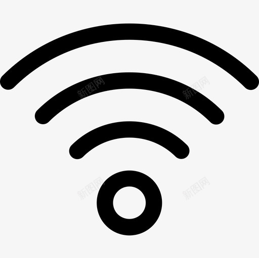 Wifi基本4线性图标svg_新图网 https://ixintu.com Wifi 基本4 线性