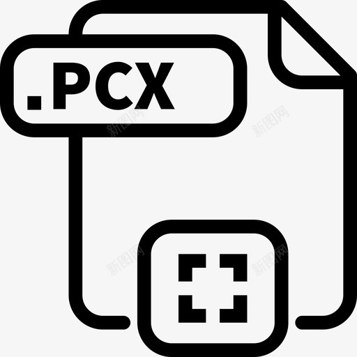 Pcx文件25线性图标svg_新图网 https://ixintu.com Pcx 文件25 线性