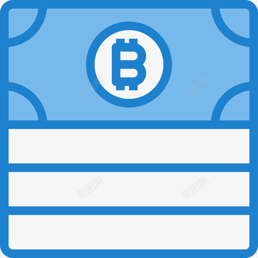 比特币银行和金融23蓝色图标svg_新图网 https://ixintu.com 比特币 蓝色 银行和金融23