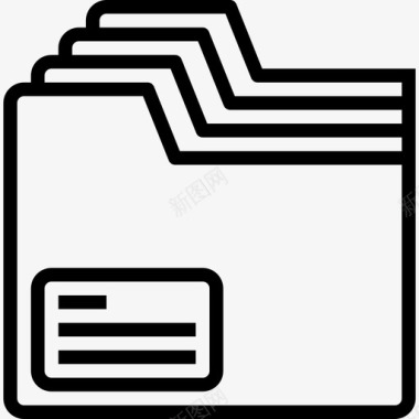 档案办公用品直系图标图标