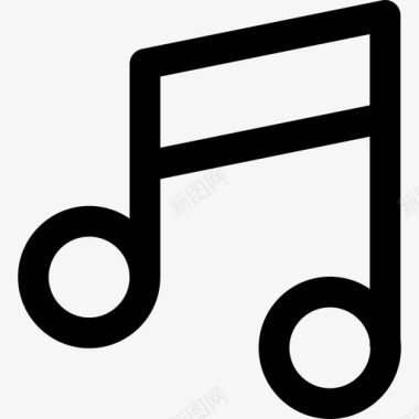 音乐通讯81线性图标图标