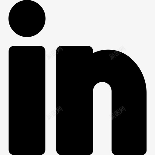 Linkedin社交网络13已填充图标svg_新图网 https://ixintu.com Linkedin 已填充 社交网络13