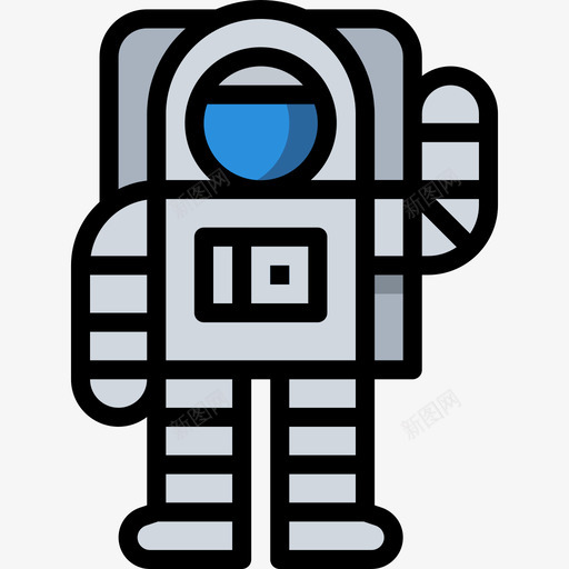 宇航员86号太空人线性颜色图标svg_新图网 https://ixintu.com 86号太空人 宇航员 线性颜色