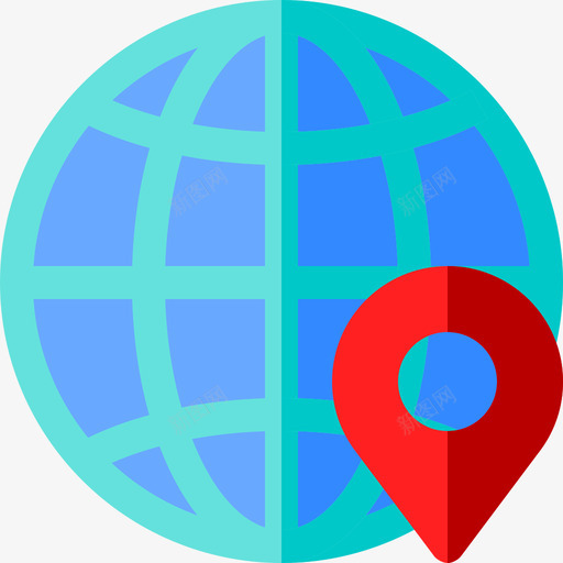 地球仪地理8平面图标svg_新图网 https://ixintu.com 地球仪 地理8 平面
