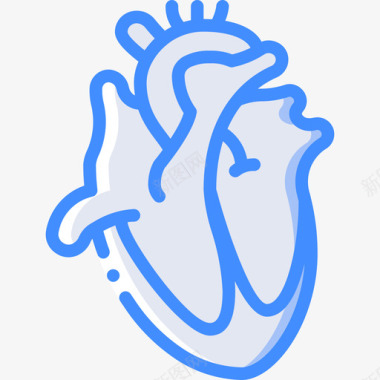 心脏医用105蓝色图标图标