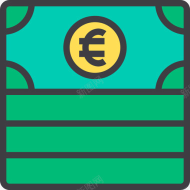 货币银行和金融22线性颜色图标图标