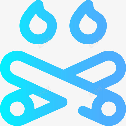 火灾生态梯度图标svg_新图网 https://ixintu.com 火灾 生态梯度