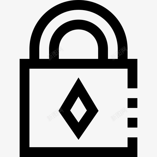 锁加密货币7线性图标svg_新图网 https://ixintu.com 加密货币7 线性 锁