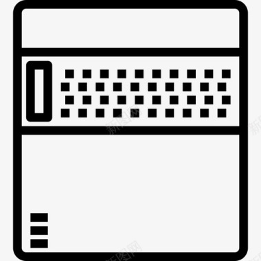 硬盘办公用品线性图标图标
