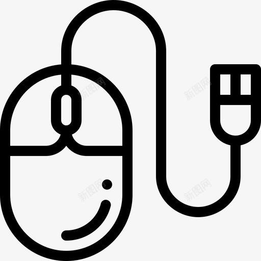 鼠标艺术16线性图标svg_新图网 https://ixintu.com 线性 艺术设计16 鼠标