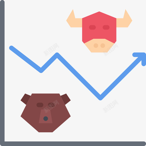 折线图货币57持平图标svg_新图网 https://ixintu.com 折线图 持平 货币57