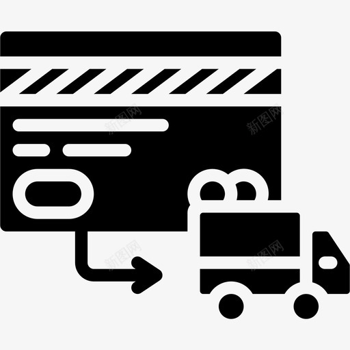送货车在线商店2填充图标svg_新图网 https://ixintu.com 在线商店2 填充 送货车