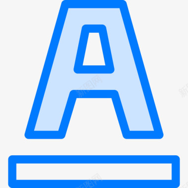 字体对齐方式6蓝色图标图标