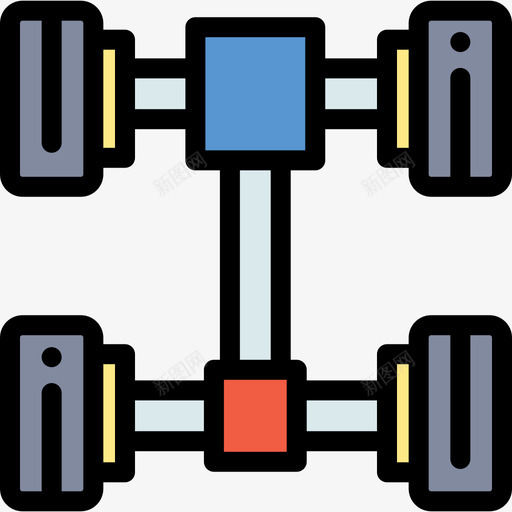 底盘车库10线颜色图标svg_新图网 https://ixintu.com 底盘 线颜色 车库10