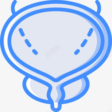 膀胱医用105蓝色图标图标