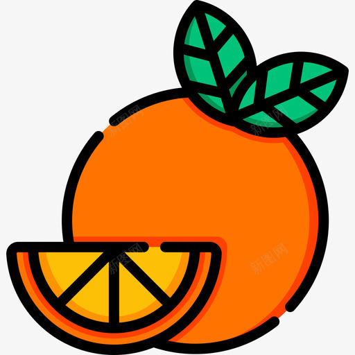 橙色自然色27线性颜色图标svg_新图网 https://ixintu.com 橙色 线性颜色 自然色27