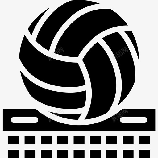 排球运动和游戏3填充图标svg_新图网 https://ixintu.com 填充 排球 运动和游戏3
