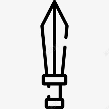 剑中世纪20直纹图标图标