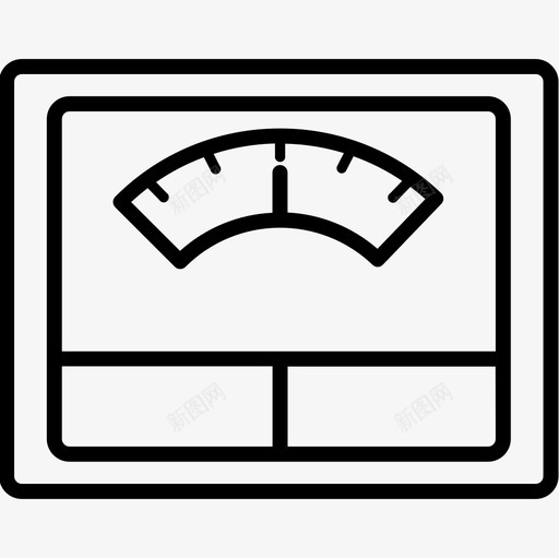 称重秤测量5线性图标svg_新图网 https://ixintu.com 测量5 称重秤 线性