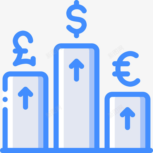 交换经济增长蓝色图标svg_新图网 https://ixintu.com 交换 经济增长 蓝色