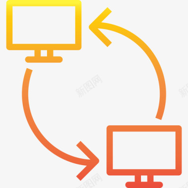 计算机计算机23梯度图标图标