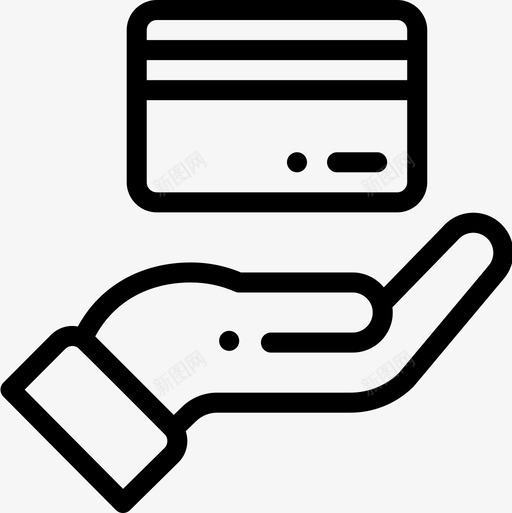 信用卡电子商务57线性图标svg_新图网 https://ixintu.com 信用卡 电子商务57 线性