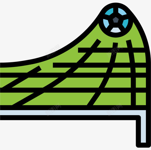 球门足球25线颜色图标svg_新图网 https://ixintu.com 球门 线颜色 足球25