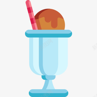 冰淇淋糖果店12号公寓图标图标