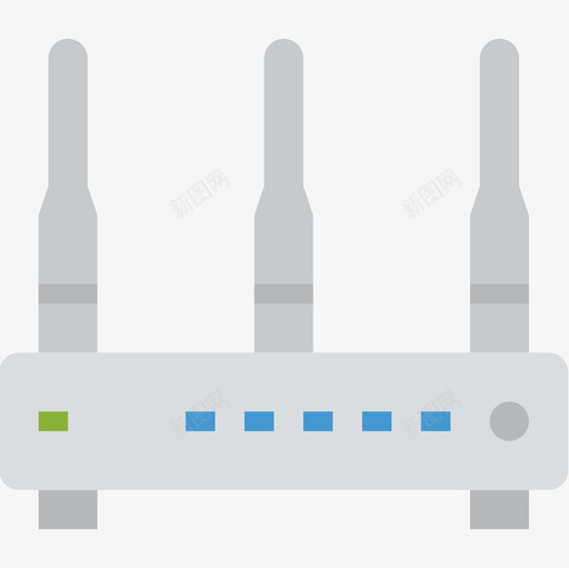 Wifi路由器计算机技术7扁平图标svg_新图网 https://ixintu.com Wifi路由器 扁平 计算机技术7