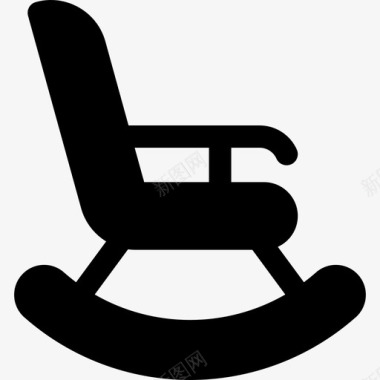 摇椅家具21填充图标图标