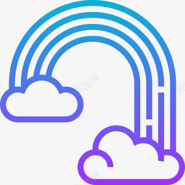 彩虹天气156坡度图标图标