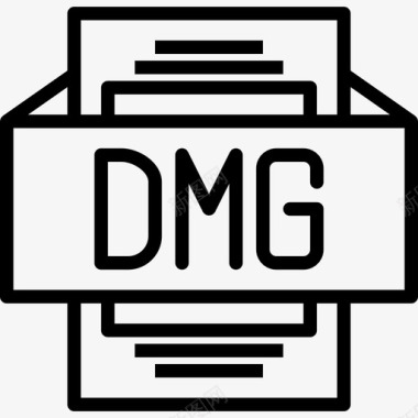 Dmg文件类型3线性图标图标