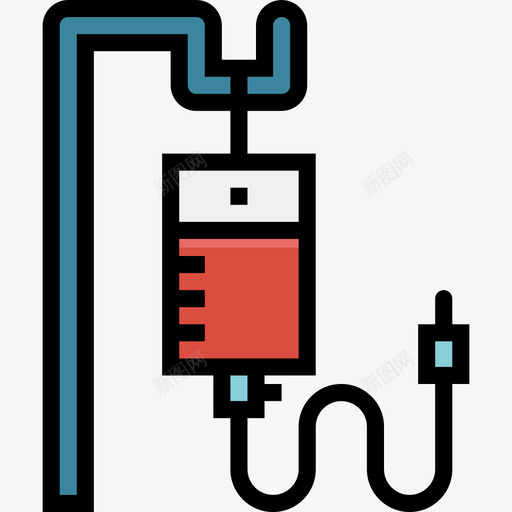输血医用99线性颜色图标svg_新图网 https://ixintu.com 医用99 线性颜色 输血
