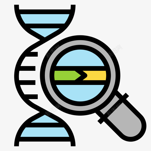 Dna遗传学2线性颜色图标svg_新图网 https://ixintu.com Dna 线性颜色 遗传学2