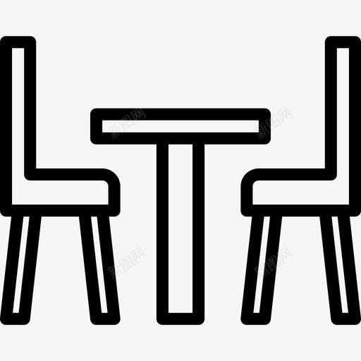厨房餐桌家具和家居11线性图标svg_新图网 https://ixintu.com 厨房餐桌 家具和家居11 线性