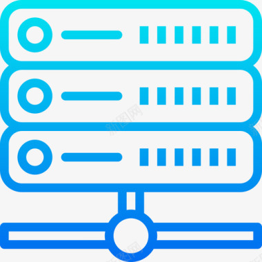 网络计算机硬件2梯度图标图标