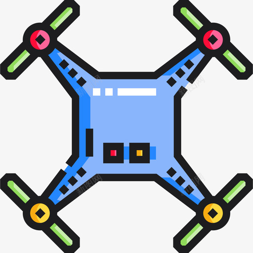 无人机业余爱好7线性颜色图标svg_新图网 https://ixintu.com 业余爱好7 无人机 线性颜色